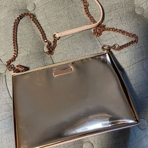 Ted Baker Shiny Rose Gold Crossbody Bag